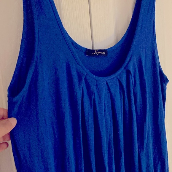 Soprano cobalt blue tank dress size M - Picture 2 of 5